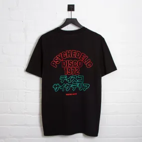 Outline 1972 Psychedelic Disco Back Print - Tshirt - Black