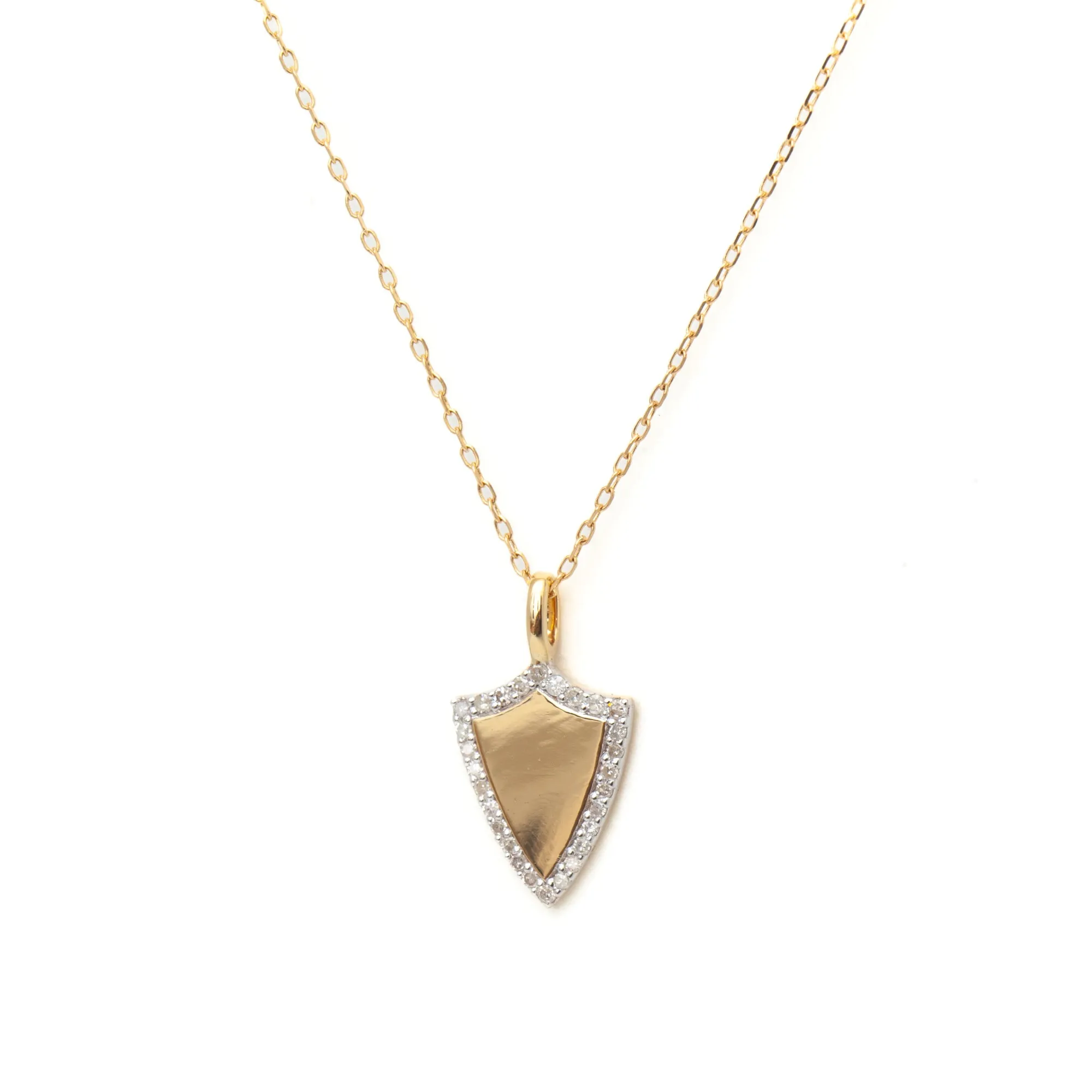 Pavé Shield Necklace