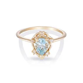 Peone II | aquamarine & diamonds