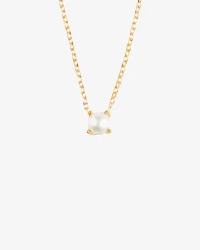 Petite Pearl necklace gold