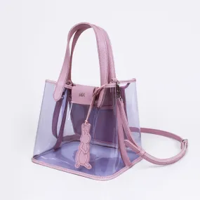 pino summer lavender clear shoulder bag