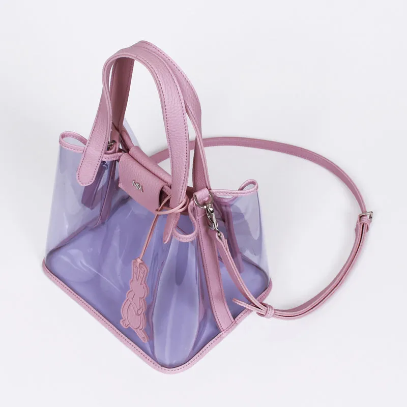 pino summer lavender clear shoulder bag