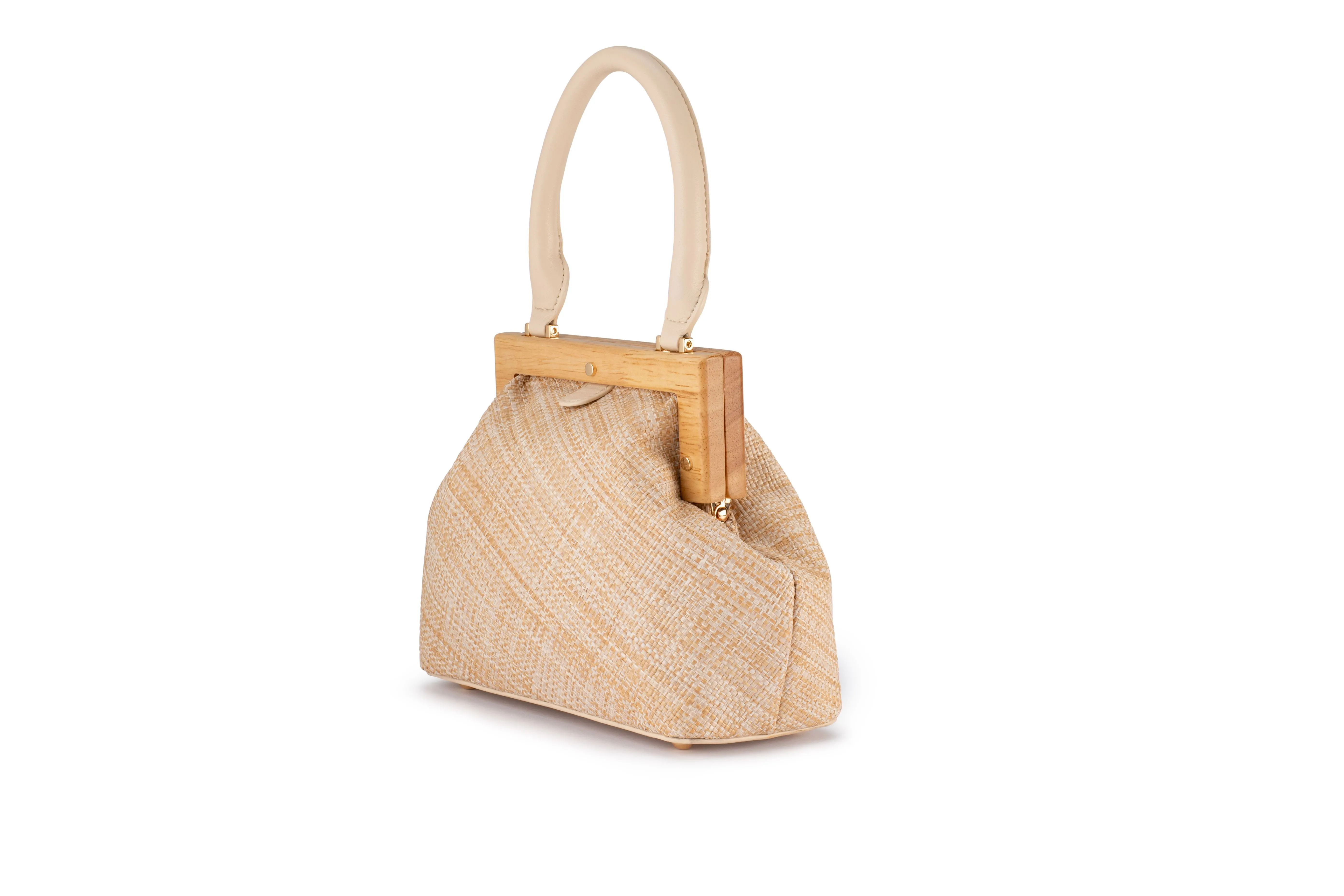 Piper Straw Handle Bag (Natural)