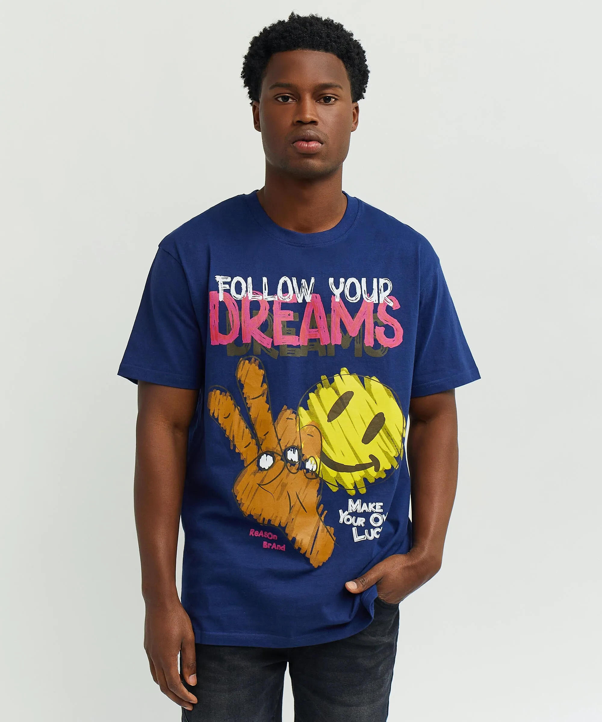 Reason Follow Your Dreams Tee - Royal Blue