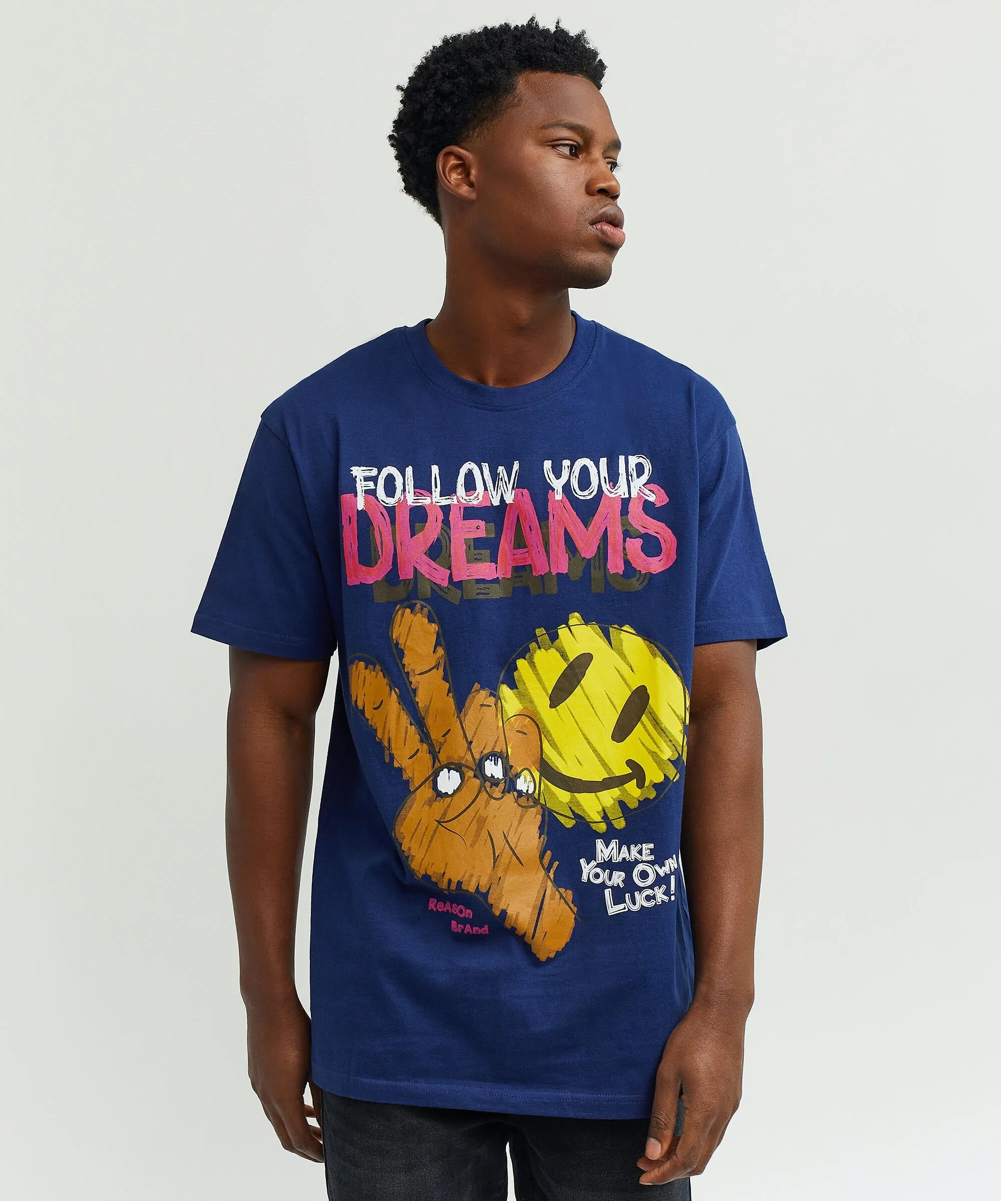 Reason Follow Your Dreams Tee - Royal Blue