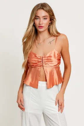 Say Yes Satin Top