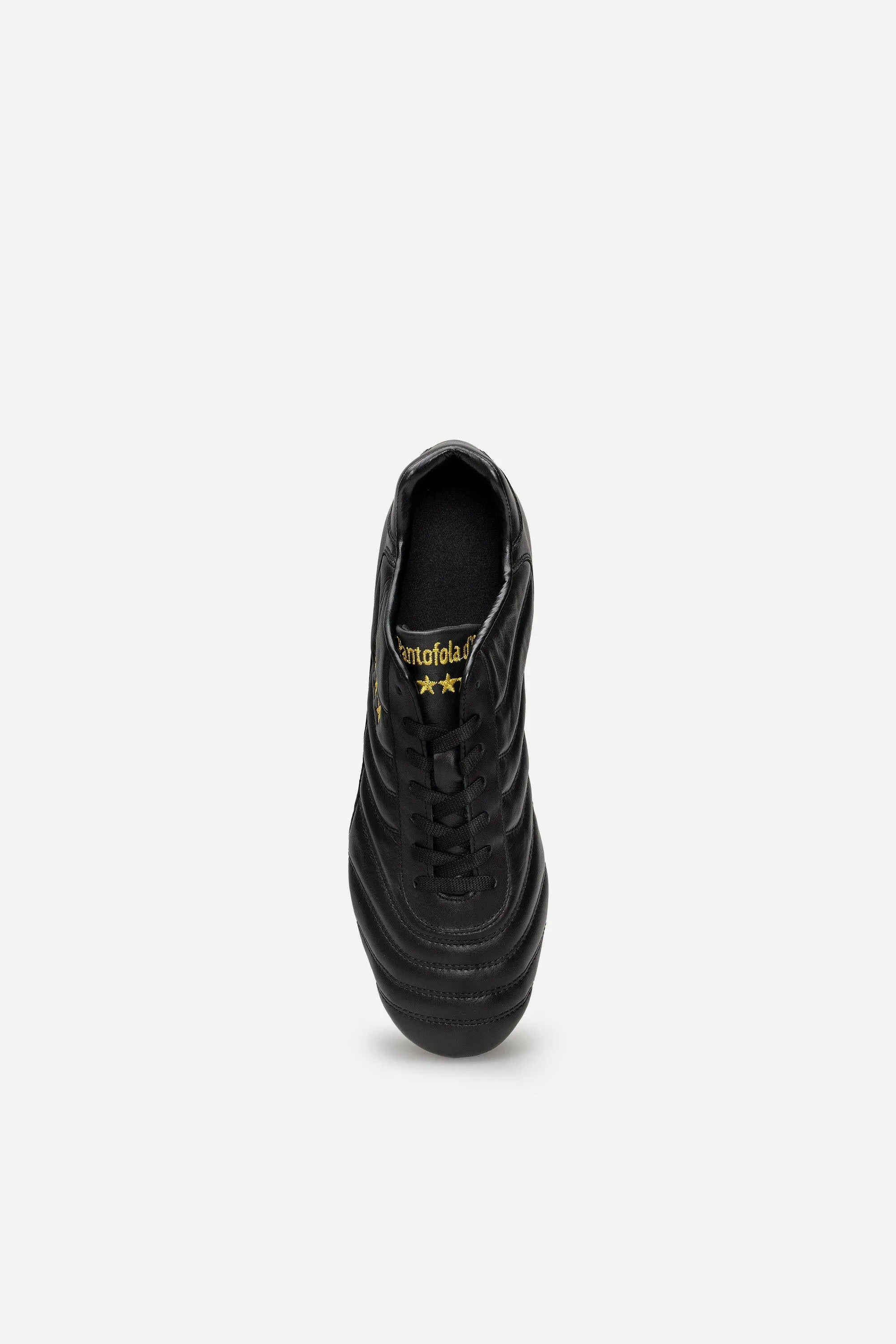 Scarpe da calcio Derby in pelle nera