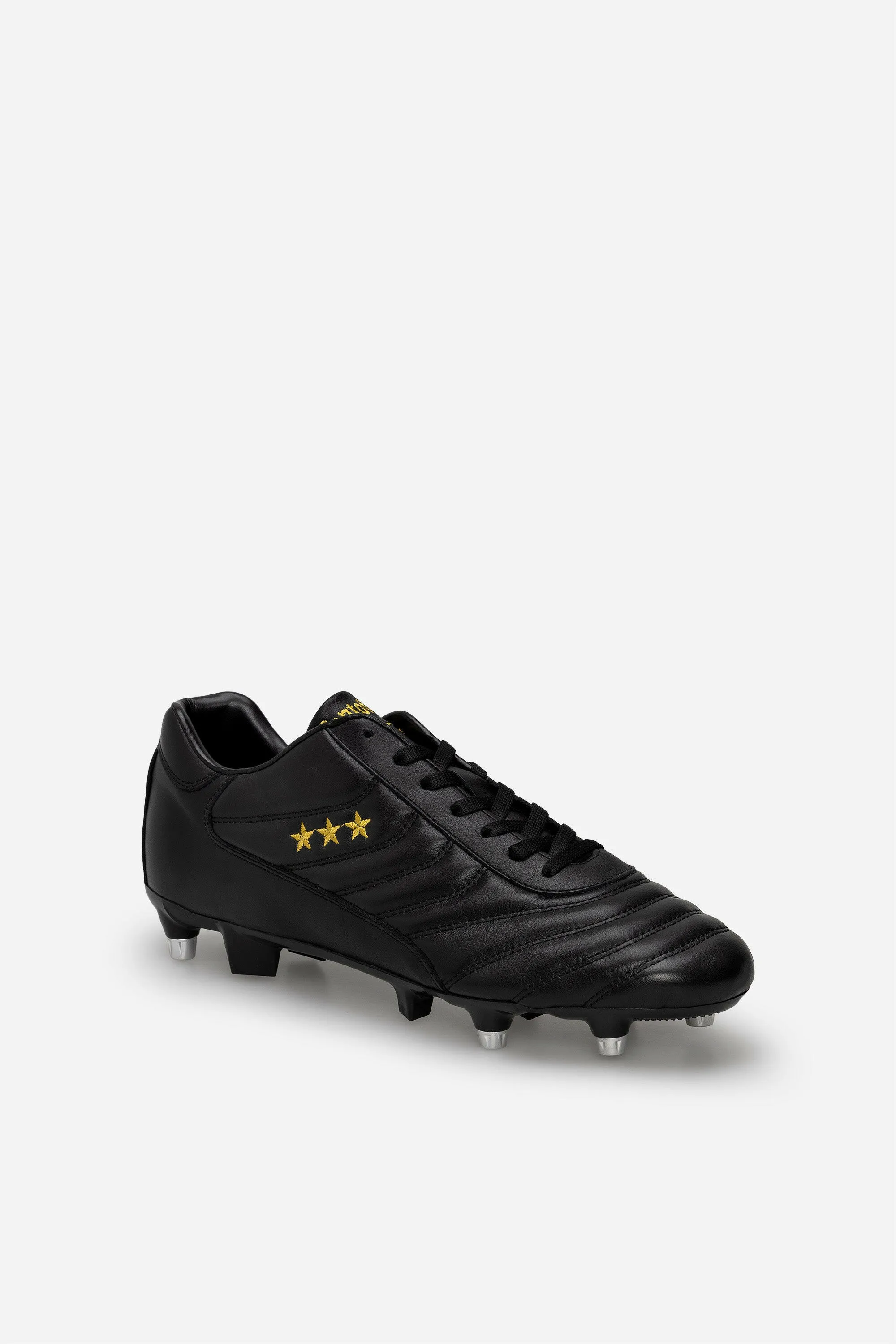 Scarpe da calcio Derby in pelle nera