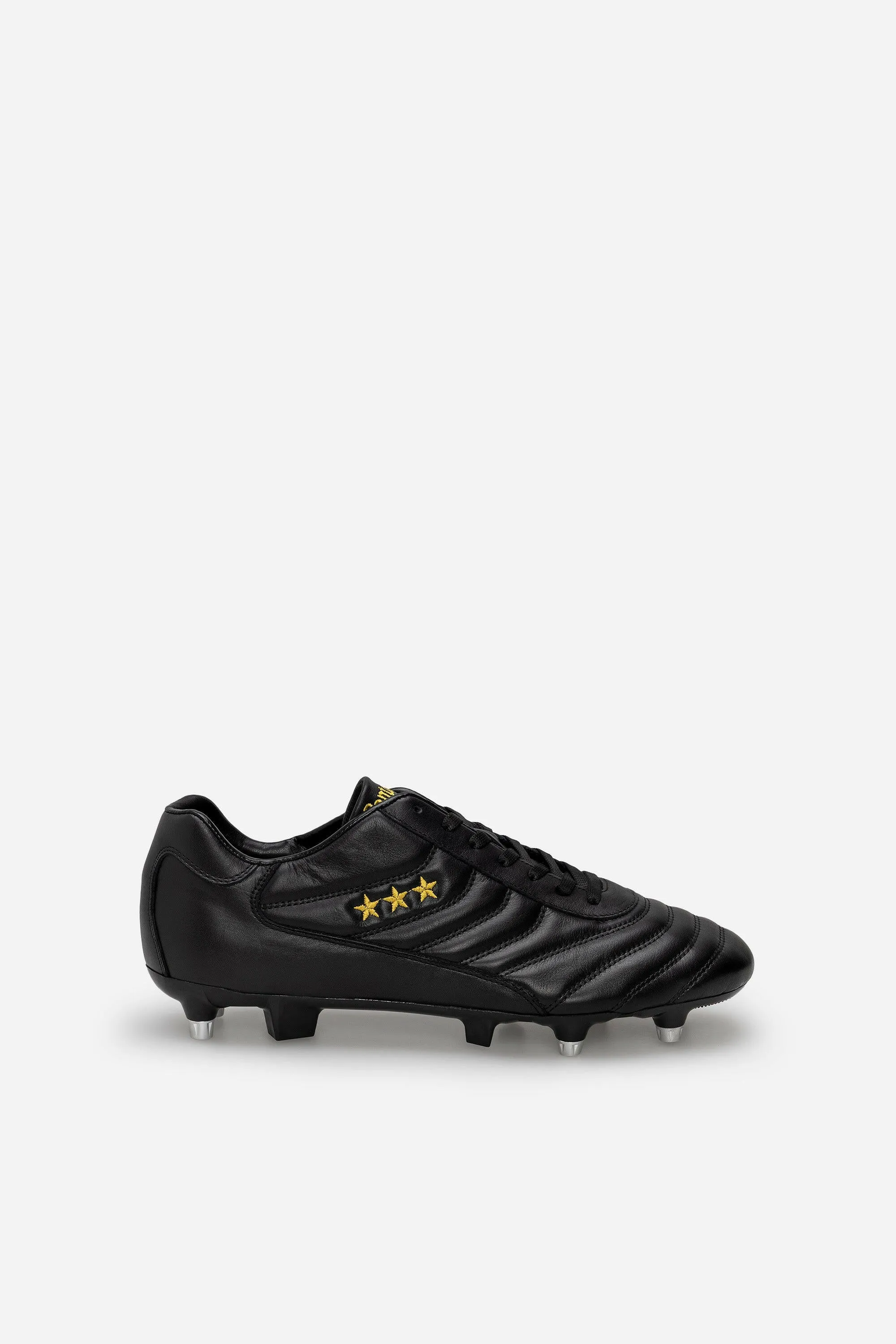 Scarpe da calcio Derby in pelle nera