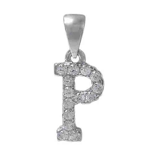 Sterling silver initial necklace