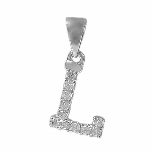 Sterling silver initial necklace