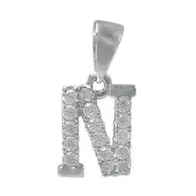 Sterling silver initial necklace