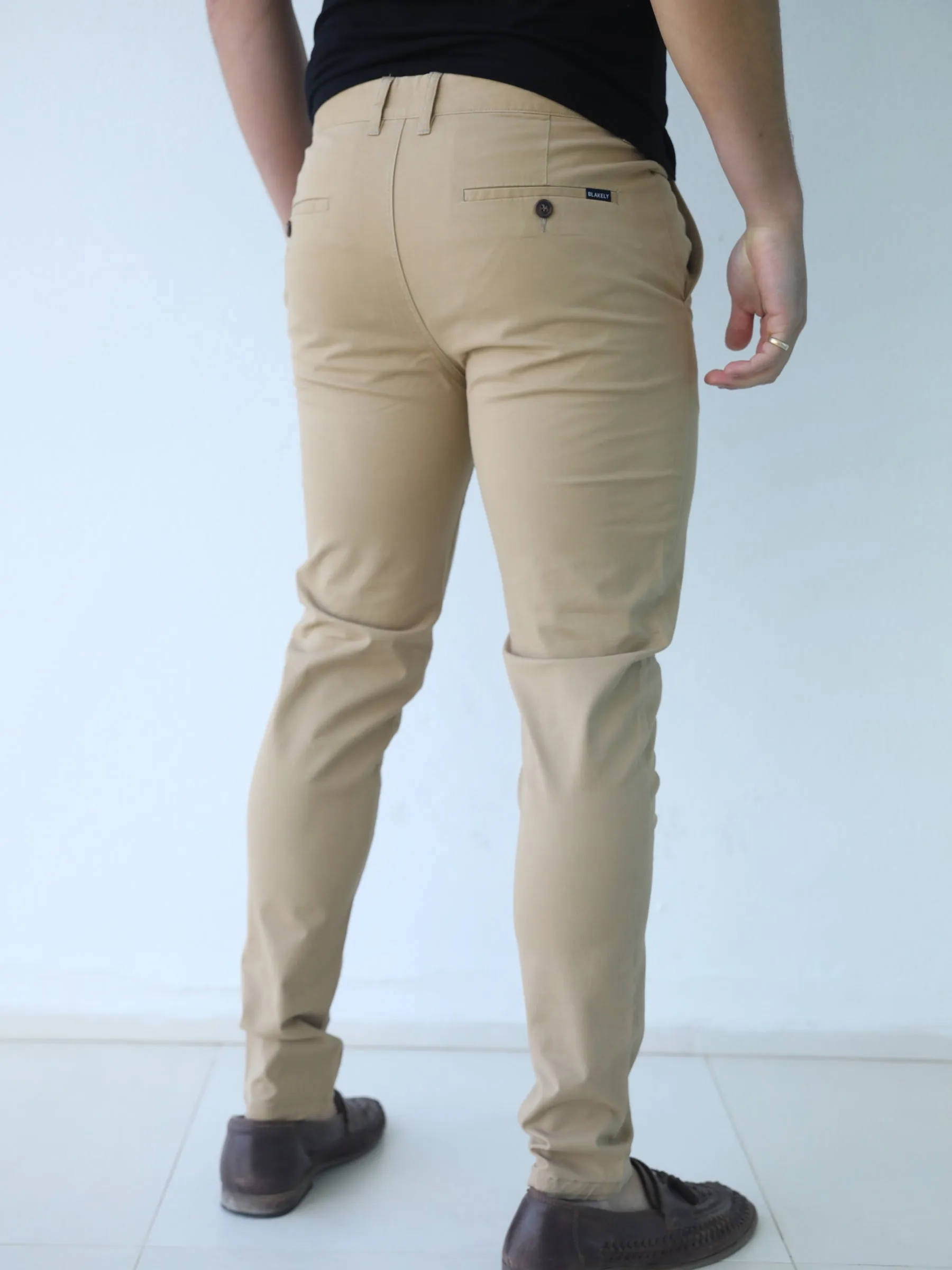 Stretch Chinos - Light Brown