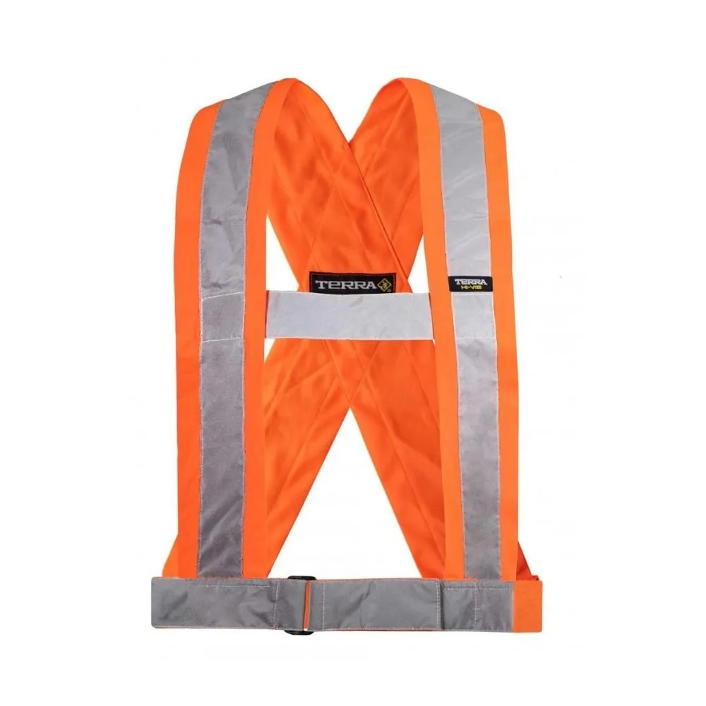 Terra 4 Inch Hi Vis Safety Sash 451004OR