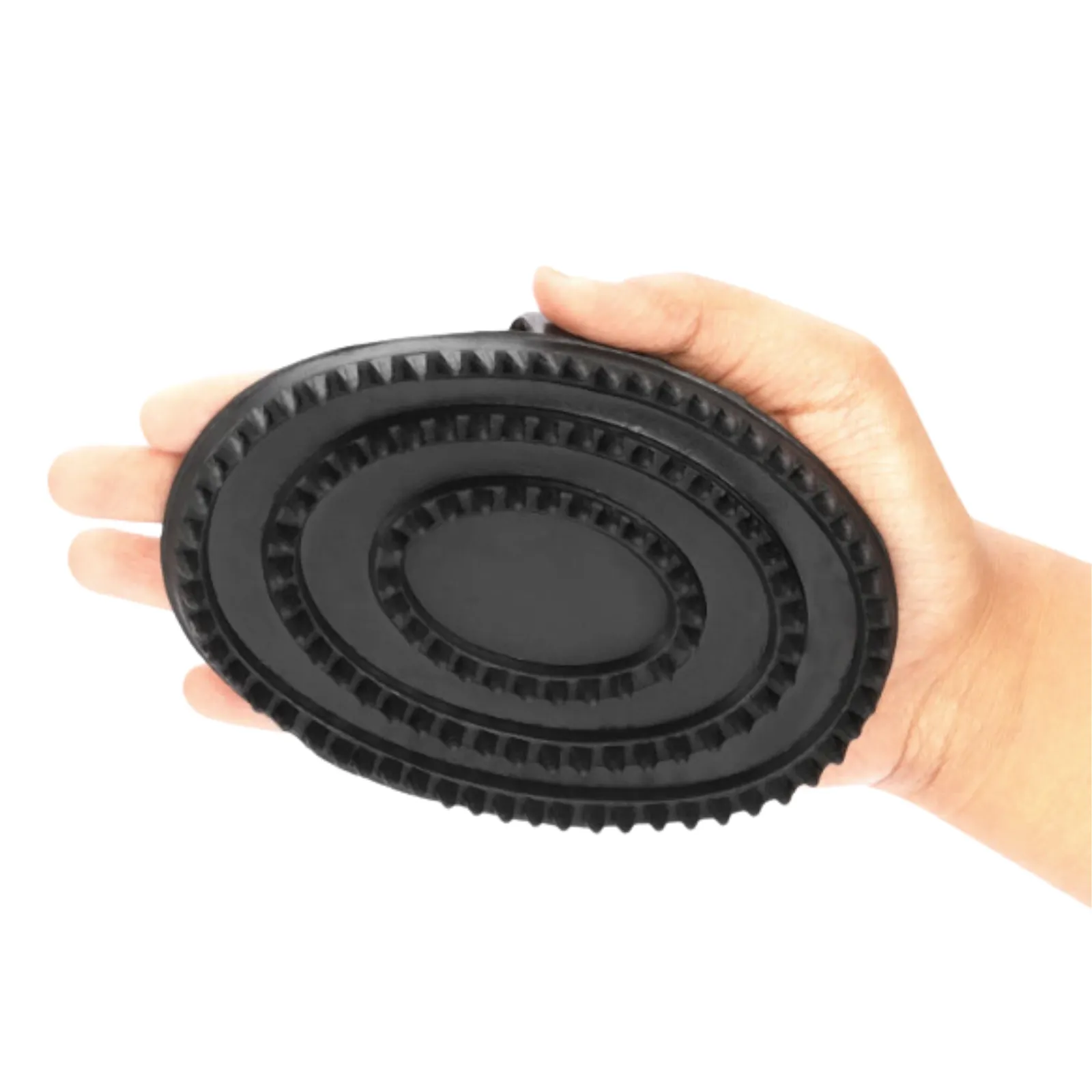 TuffRider Rubber Curry Comb in Black