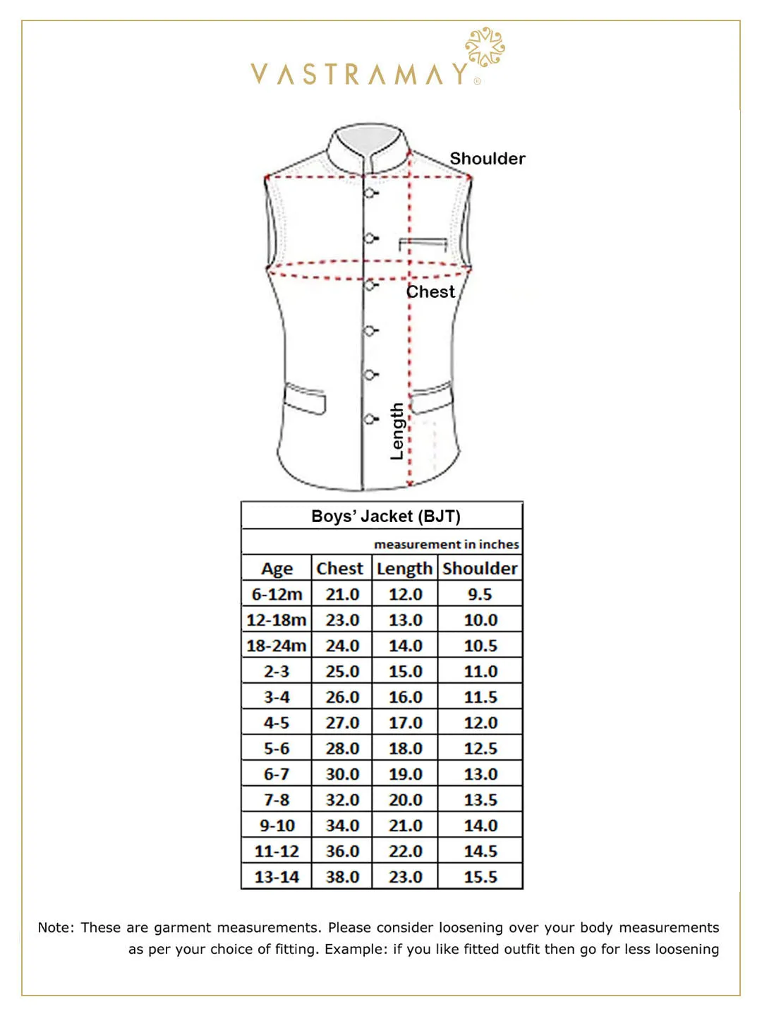 Vastramay Black Asymmetric Brocade Nehru Jacket