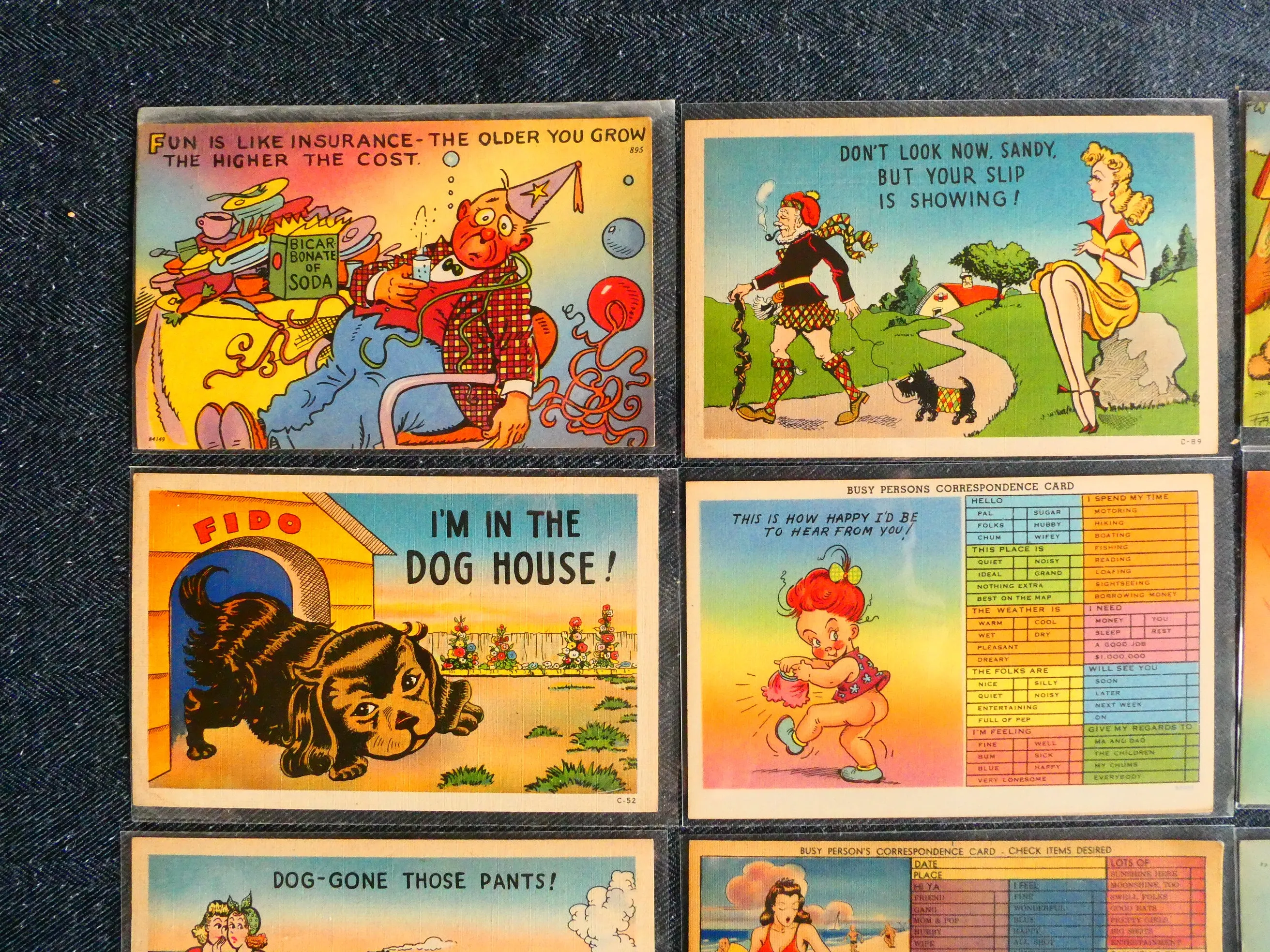 Vintage Comic Postcards - Lot of 15