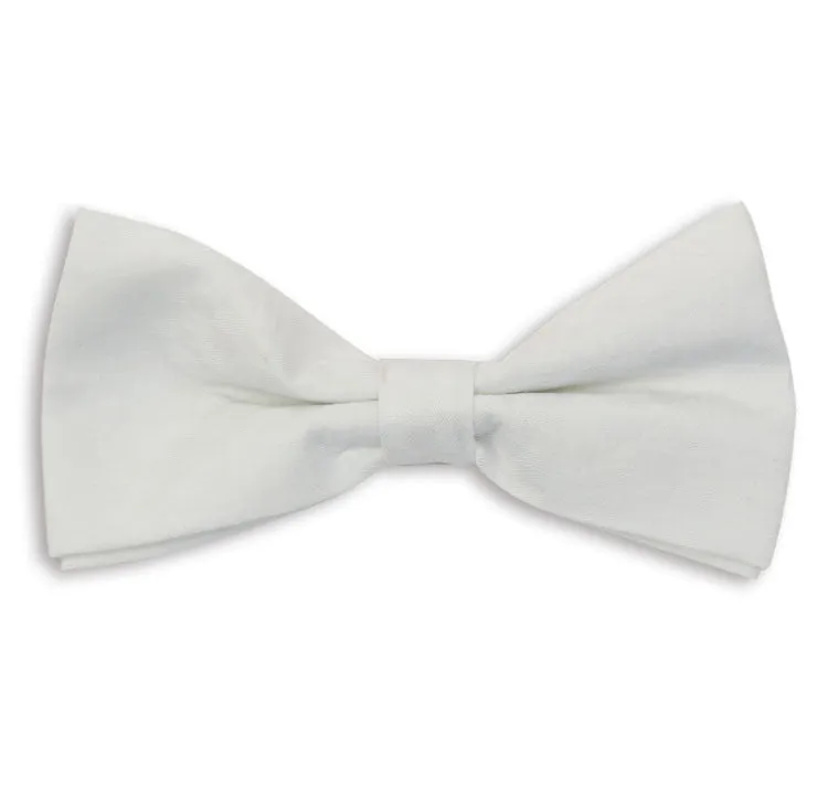 White Skinny Bow Tie