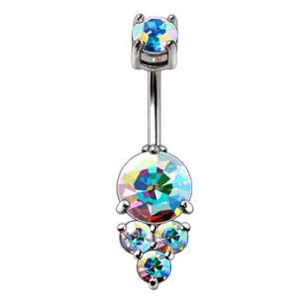 WILDKLASS 316L Stainless Steel Enchanted Aurora Borealis Navel Rings