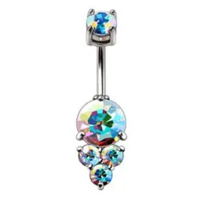 WILDKLASS 316L Stainless Steel Enchanted Aurora Borealis Navel Rings