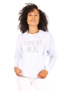 Women's "EXPLORE MORE" Slim Fit Pullover Fashion Hoodie