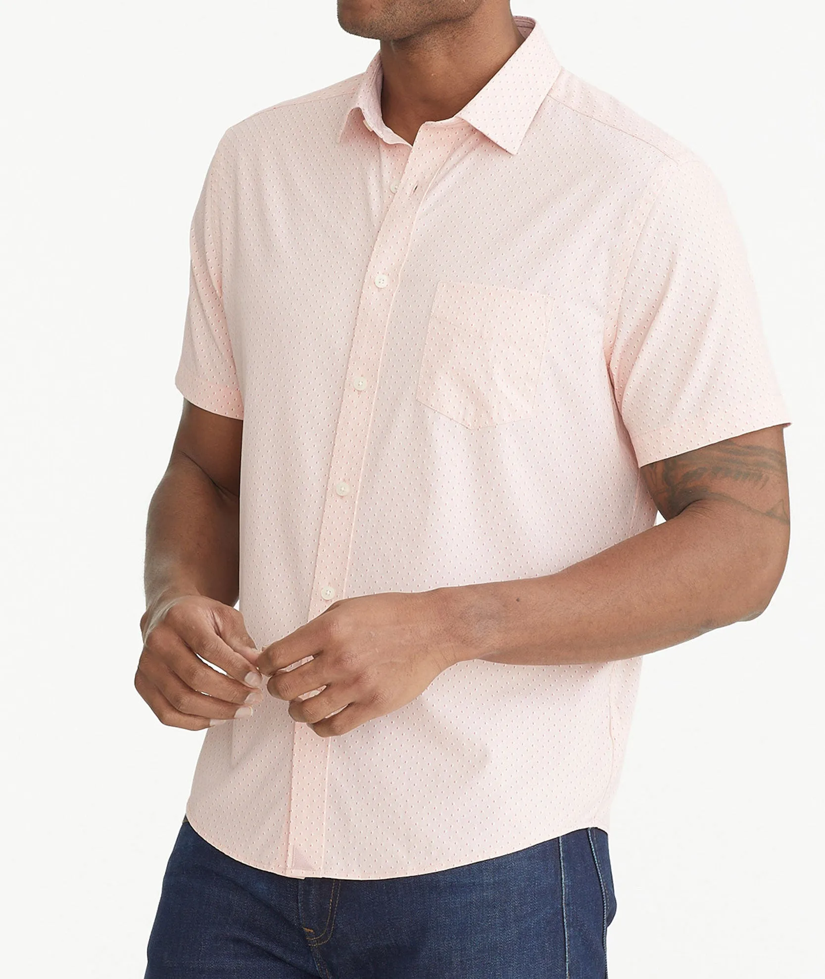 Wrinkle-Free Performance Short-Sleeve Brenner Shirt - FINAL SALE