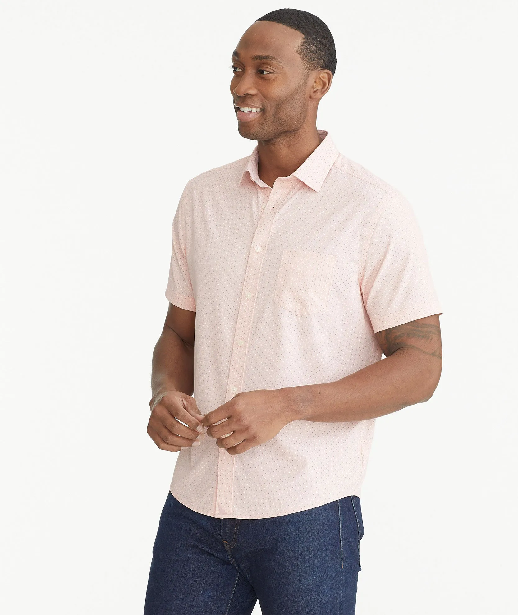 Wrinkle-Free Performance Short-Sleeve Brenner Shirt - FINAL SALE